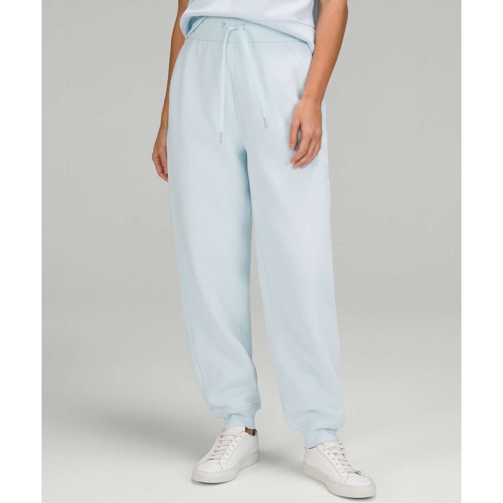 Lululemon Scuba Relaxed-Fit High-Rise Jogger Powder Blue Light Cotton Terry 4